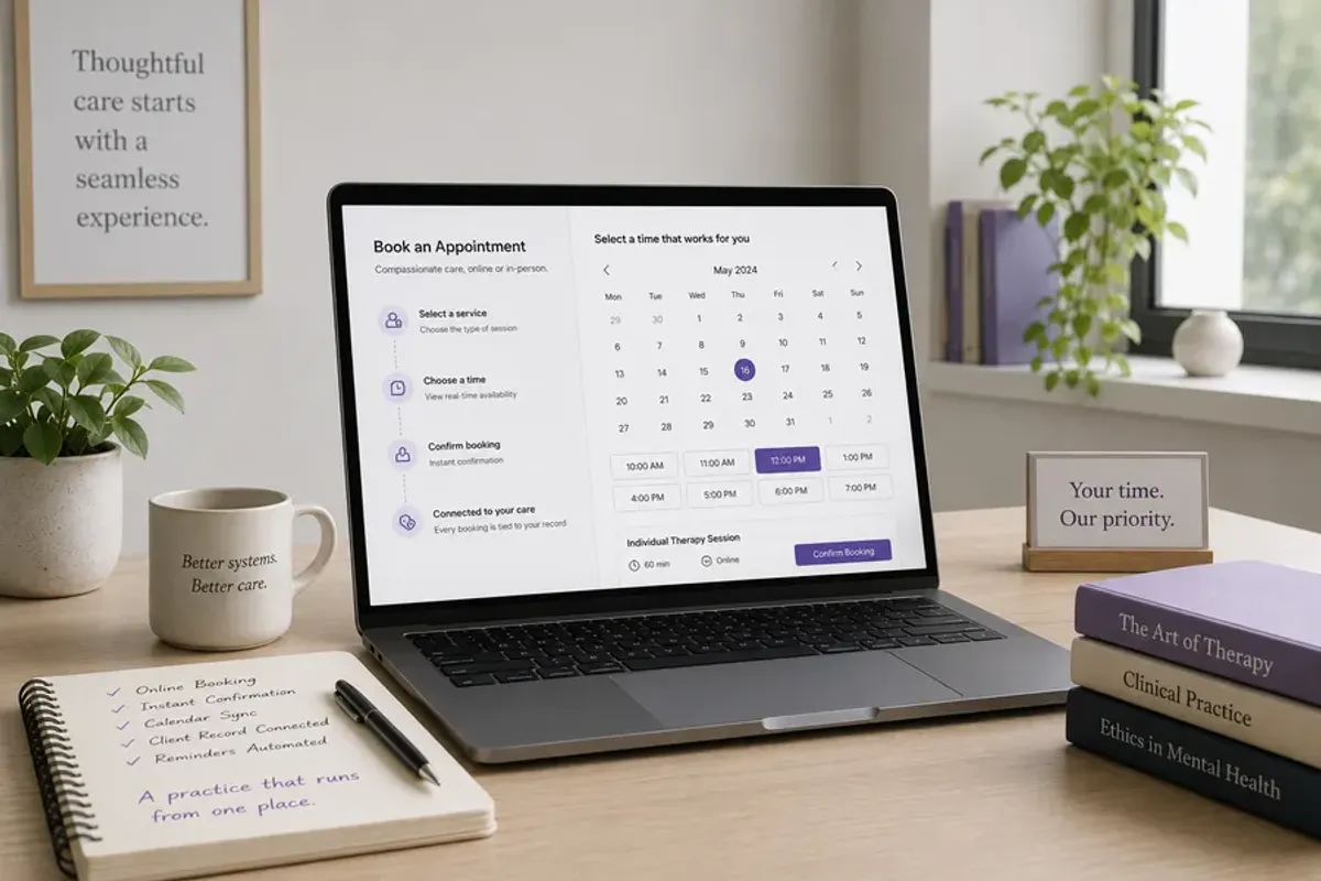 Set Up Online Booking for Your Therapy Practice